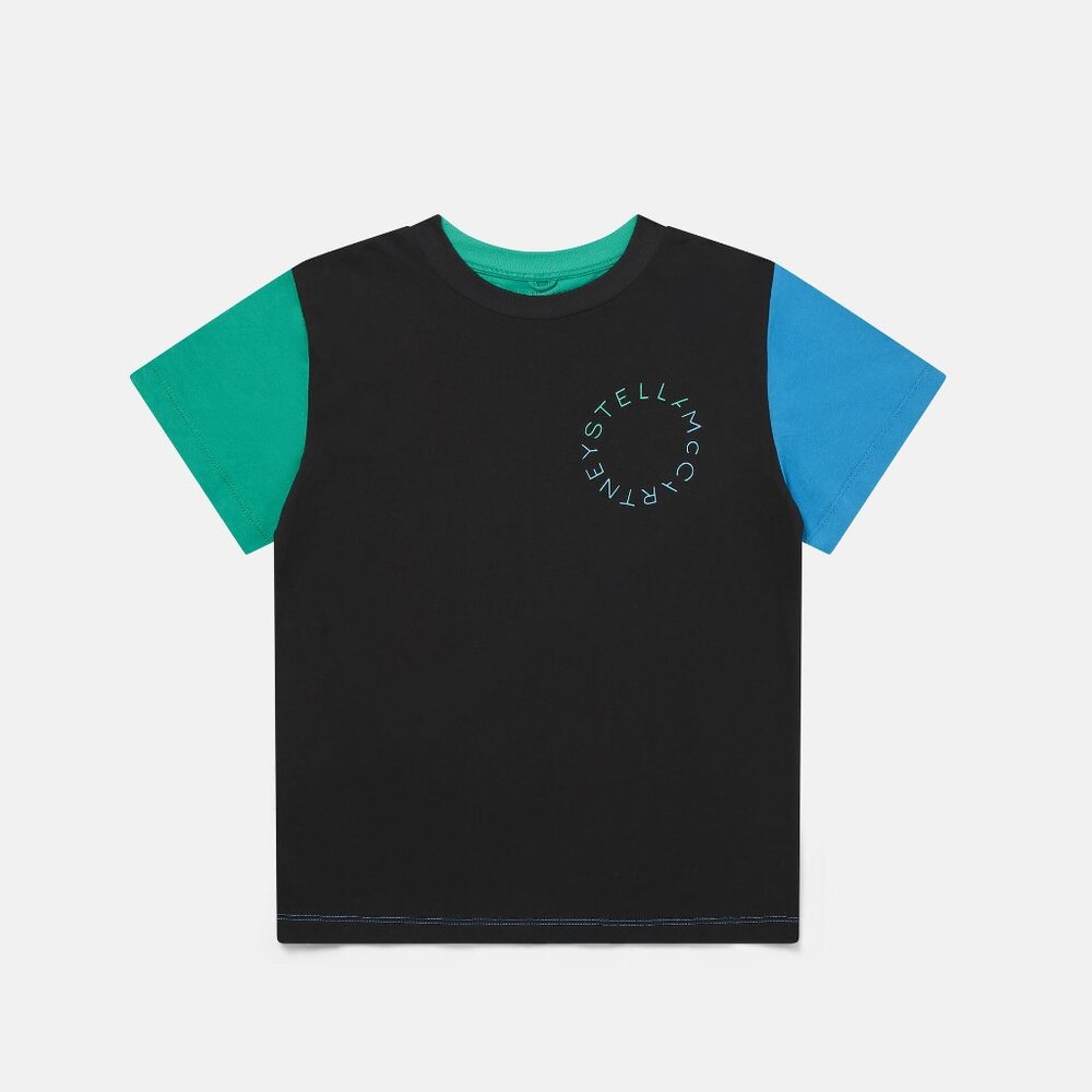 Stella McCartney Oversized Color Block Cotton T-shirt  size 4